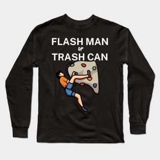 Flash man or trash can Long Sleeve T-Shirt